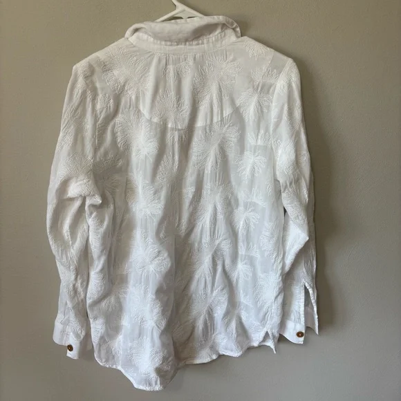 Soft Surroundings Cotton Embroidered Tunic Top - Picture 5 of 8